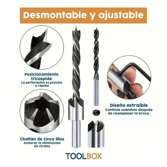 Brocas avellanadoras HSS 🧰