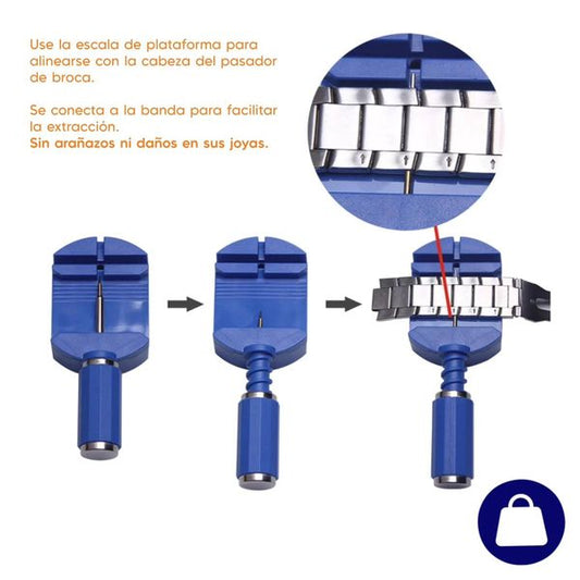 Herramienta de reparación de reloj/ajustador de pines⌚