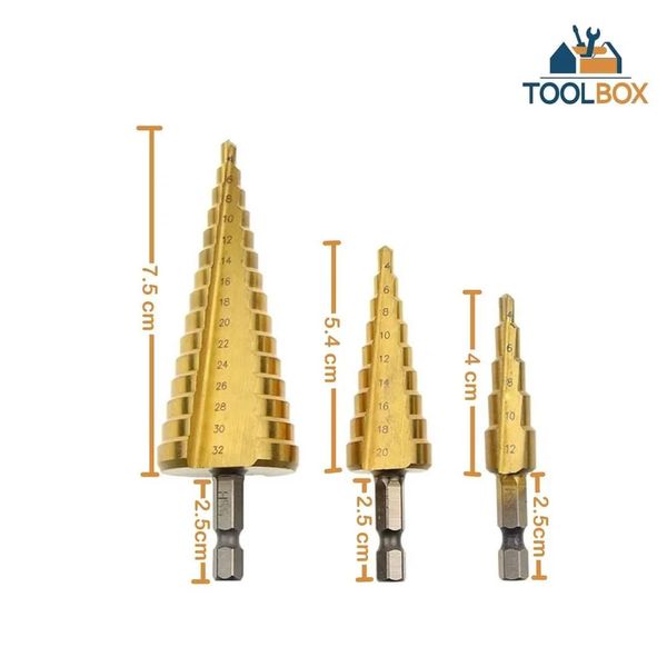Kit de 3 Brocas Segmentadas y 3 Devastadoras🛠️👷