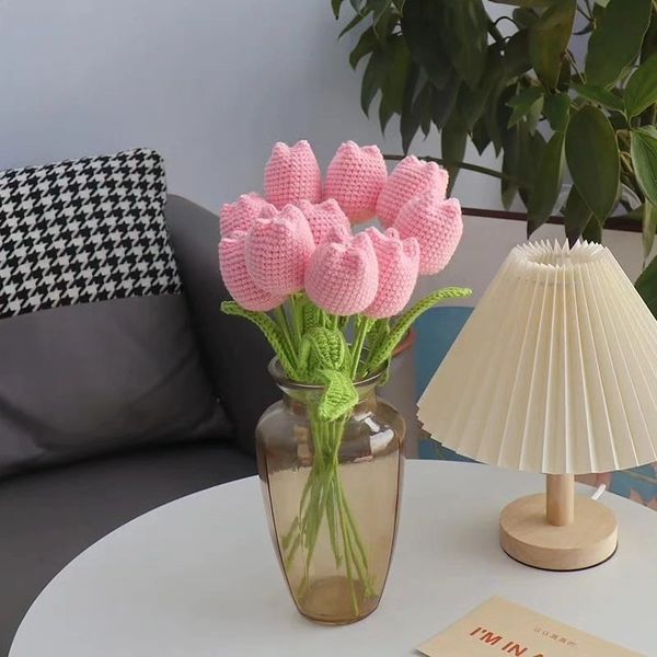Tulipanes de crochet 💐
