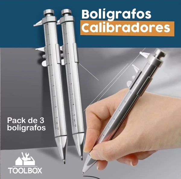 Set de bolígrafos calibradores 🖊️🧰
