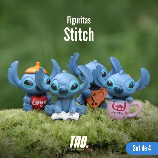 Set de 4 figuras Lilo & Stitch