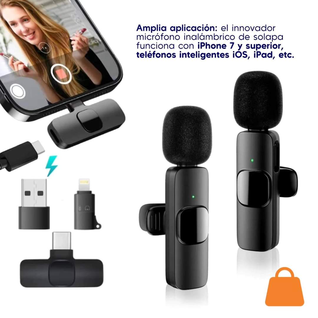 Microfono portátil inalámbrico