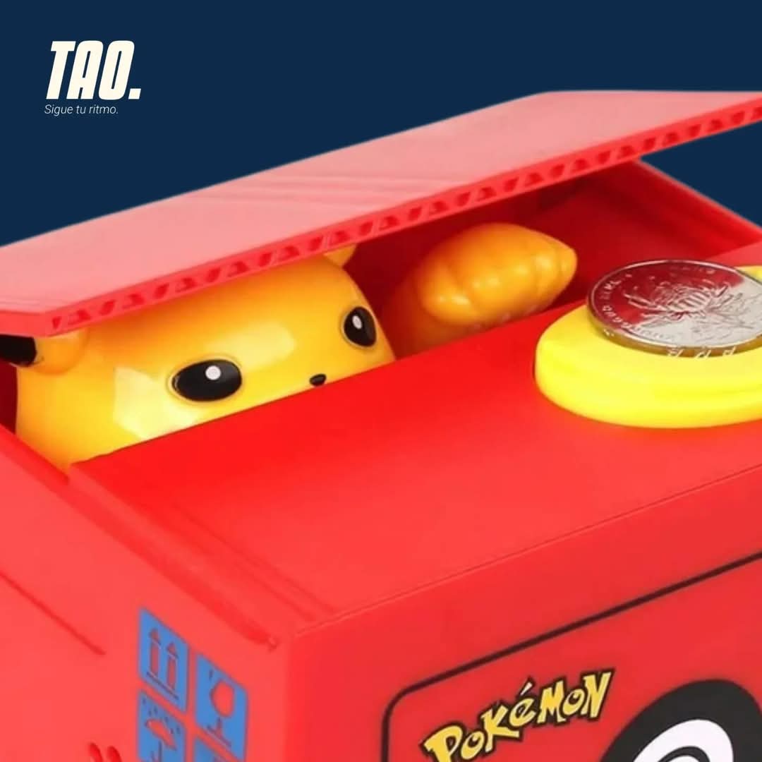 Alcancía de Pikachu robamonedas⚡️