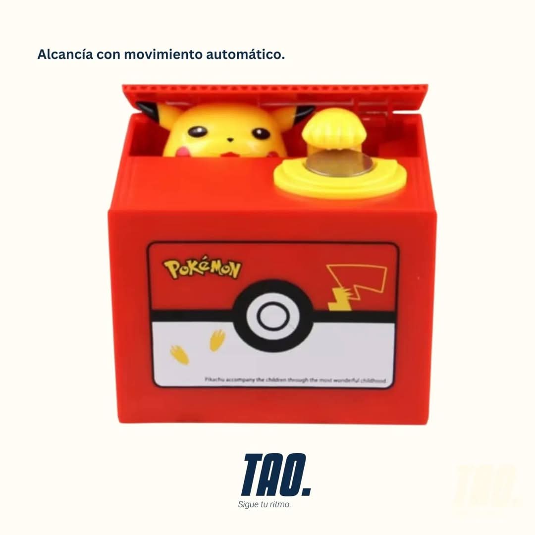 Alcancía de Pikachu robamonedas⚡️