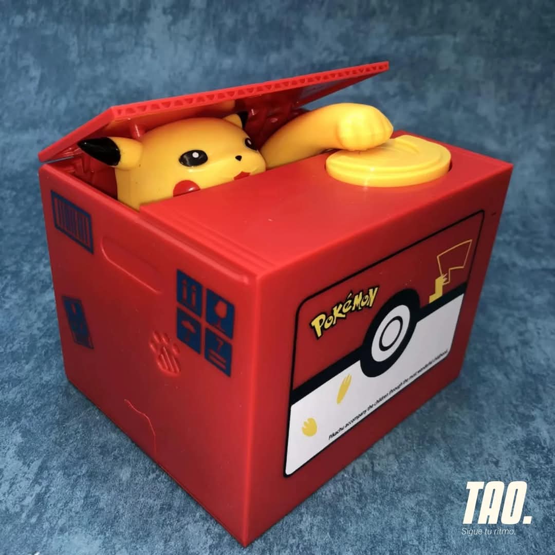 Alcancía de Pikachu robamonedas⚡️