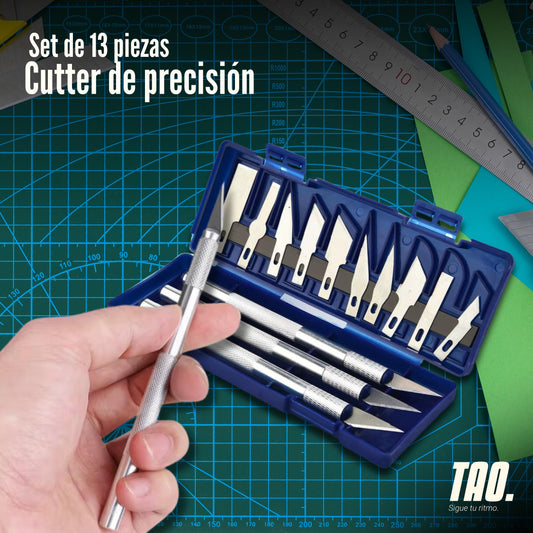 Set de 13 piezas cutter de precisión