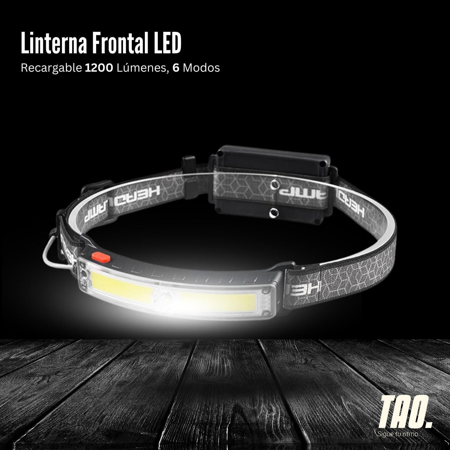 Linterna Frontal Luz Led XPG + COB