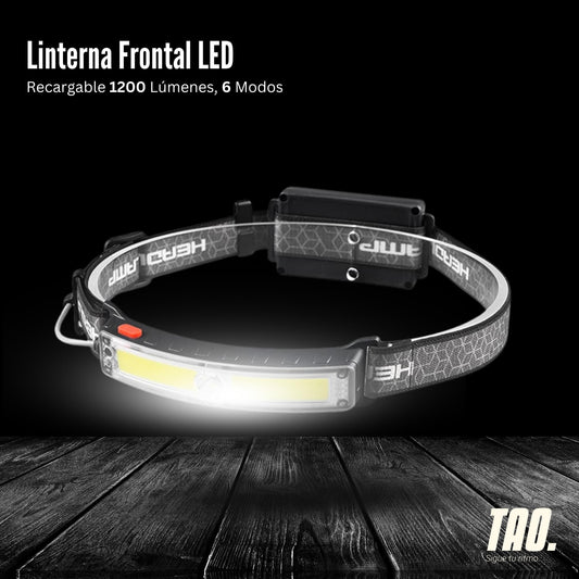 Linterna Frontal Luz Led XPG + COB