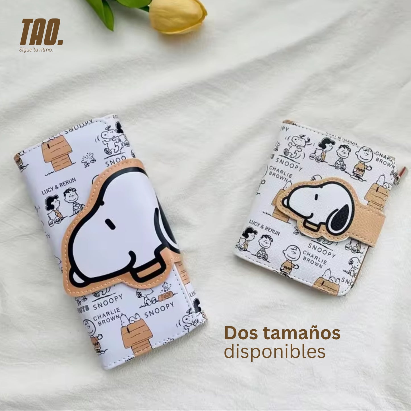Billetera Snoopy blanca