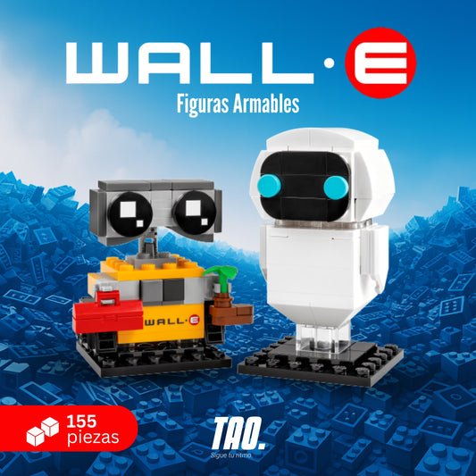 Figuritas armables Wall E & Eva