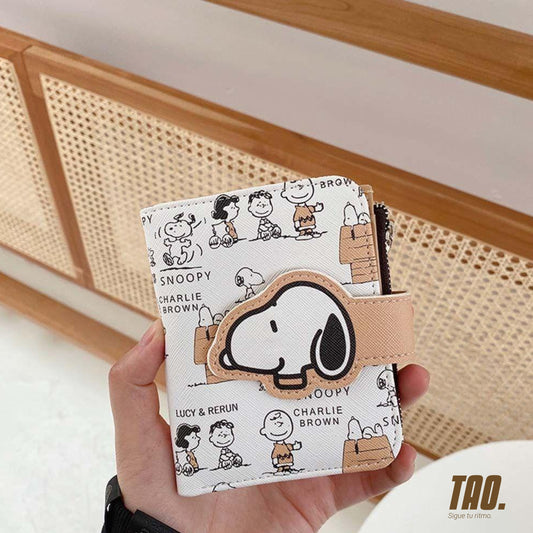 Billetera Snoopy blanca