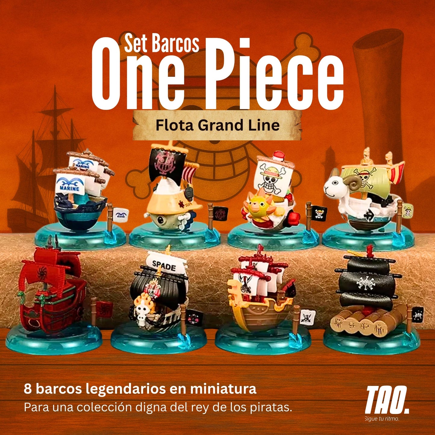 Set mini barcos One Piece