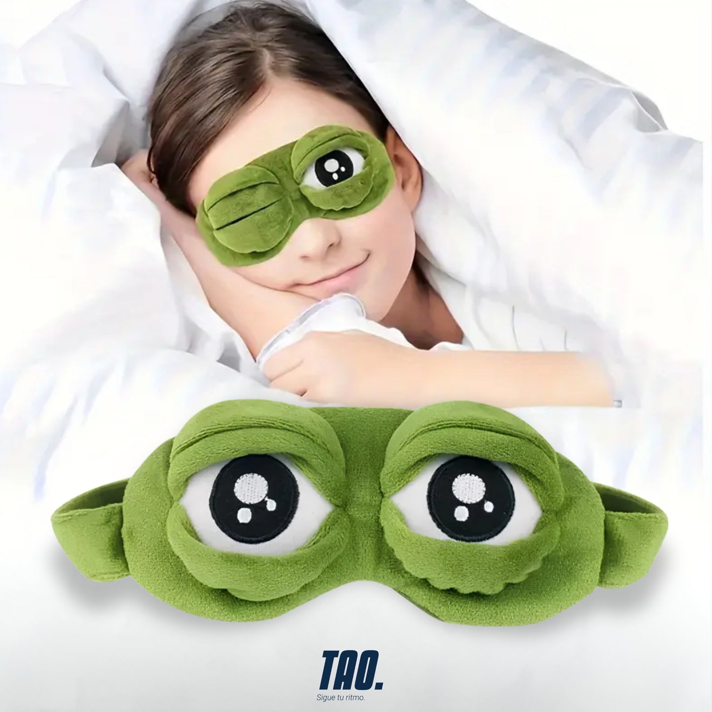 Antifaz para dormir de ranita 💤